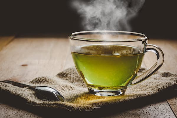 Caffeine green tea