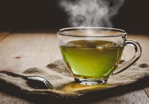 Caffeine green tea